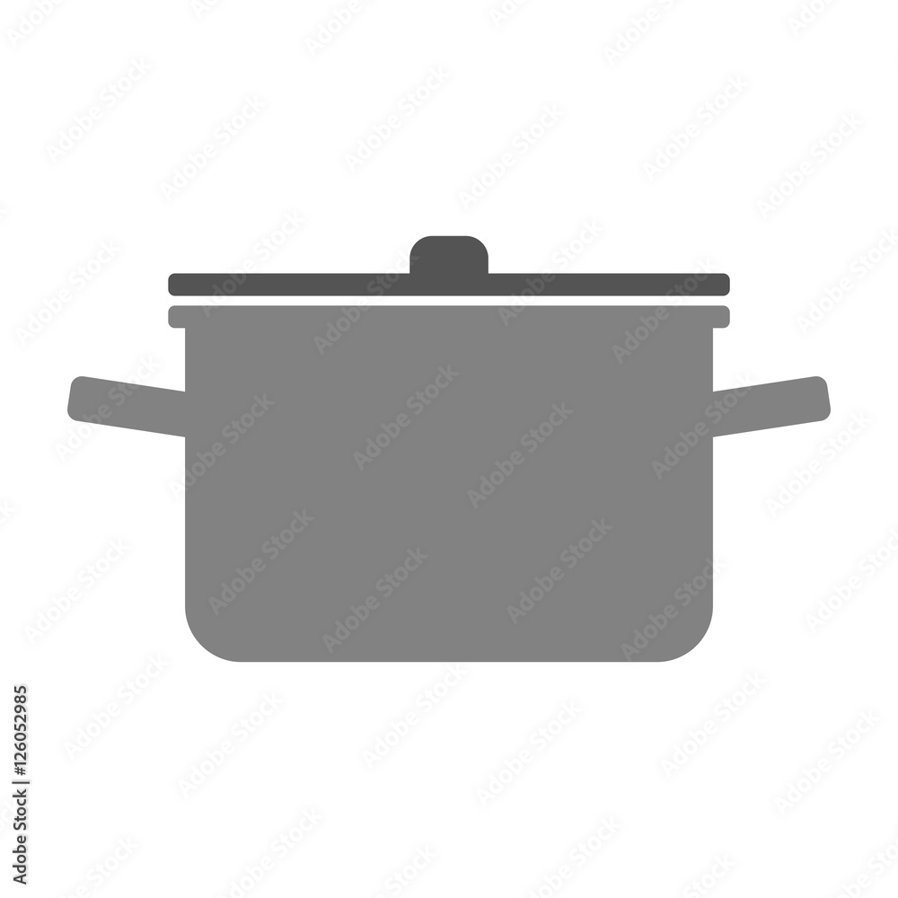 Pot with lid. Flat color icon of dishes for cooking. Pot with lid. Flat color icon of dishes for cooking.