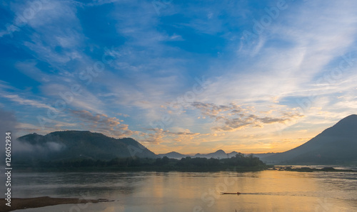 Natural scene at Mekong River, Nong Khai, Thailand.