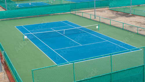 Tennis Court at tennis club