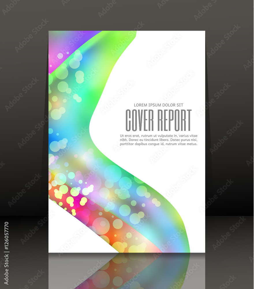 Fototapeta premium Template design for cover. Banner in A4 size. Abstract background. Vector, illustration.