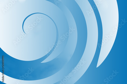 Blue spiral abstract background