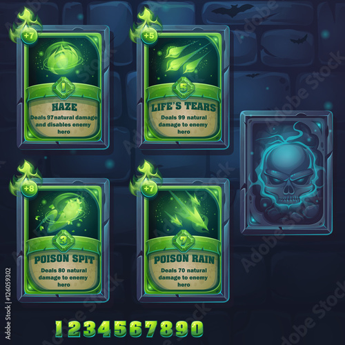 Set spell cards of haze, lifes tears, poison spit, poison rain