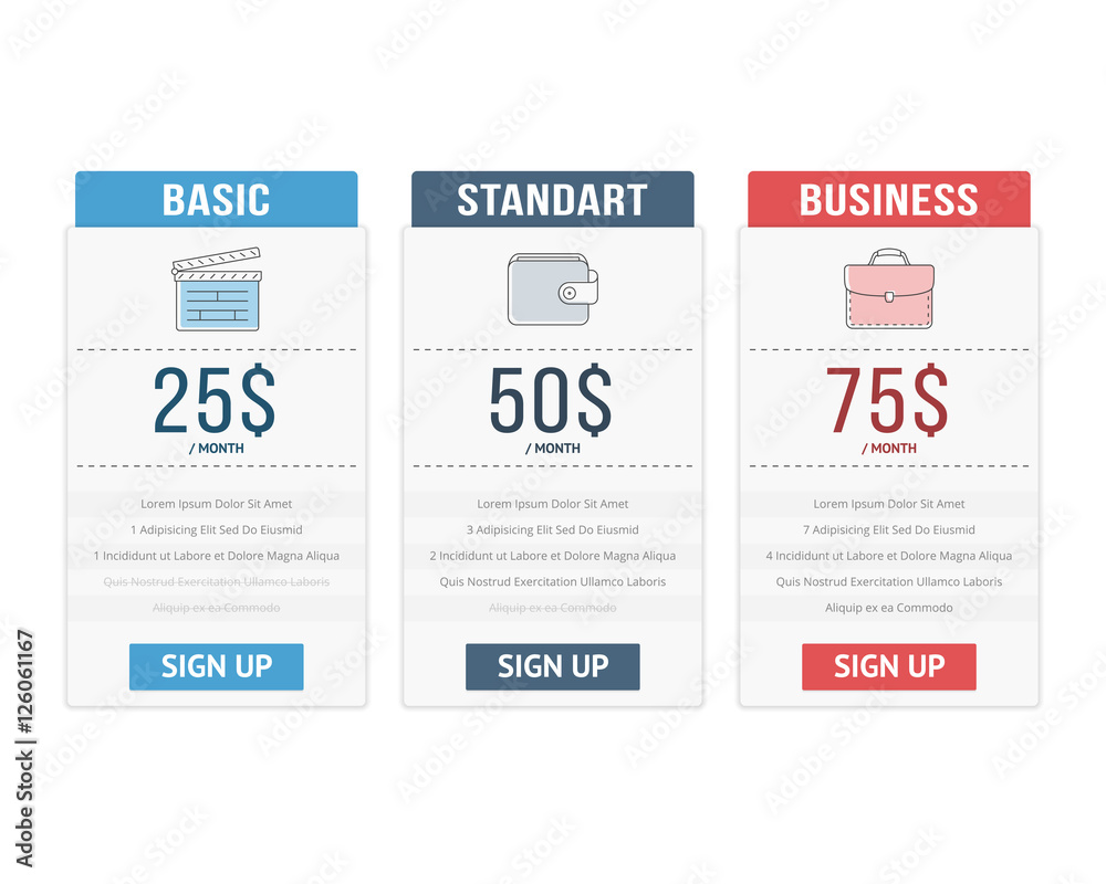 Pricing Table