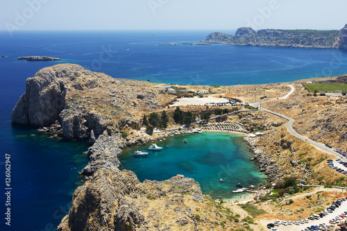 The views of Lindos,Rhodes,Greece