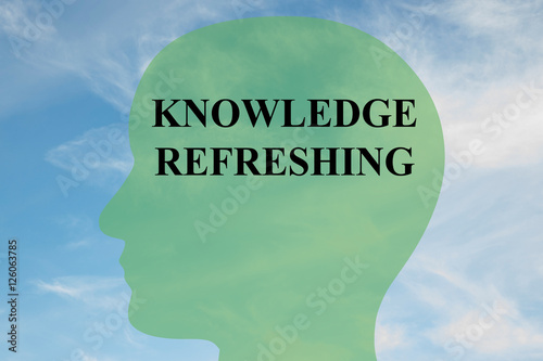 Foto Knowledge Refreshing - brain concept
