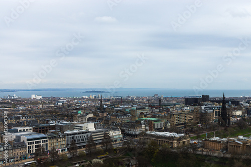 View from above on Edinburgh, Scotland, UK

