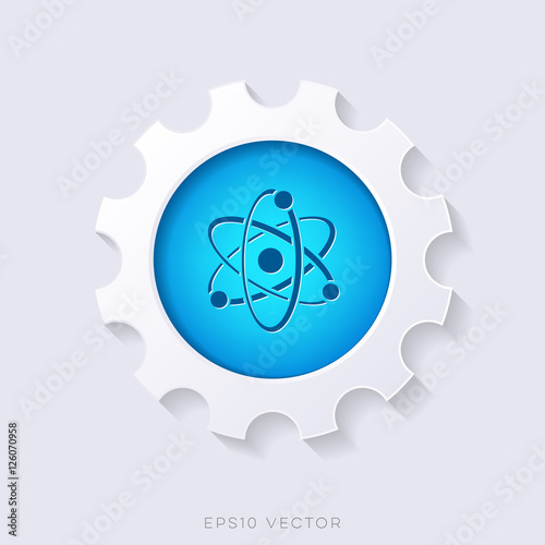 Blue vector science symbol concept