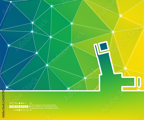 Abstract creative concept vector background. For web and mobile applications, illustration template design, business infographic, brochure, banner, presentation, poster, cover, booklet, document