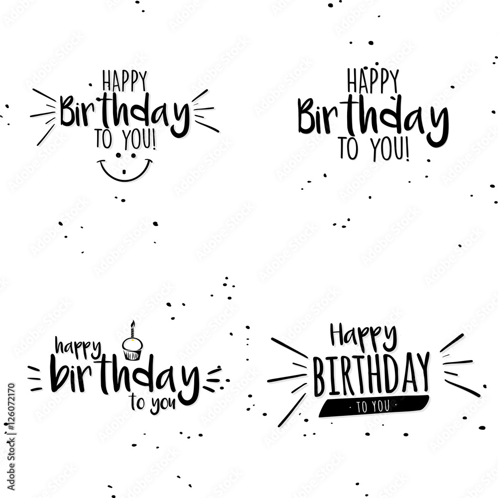 Happy birthday background Stock Vector | Adobe Stock