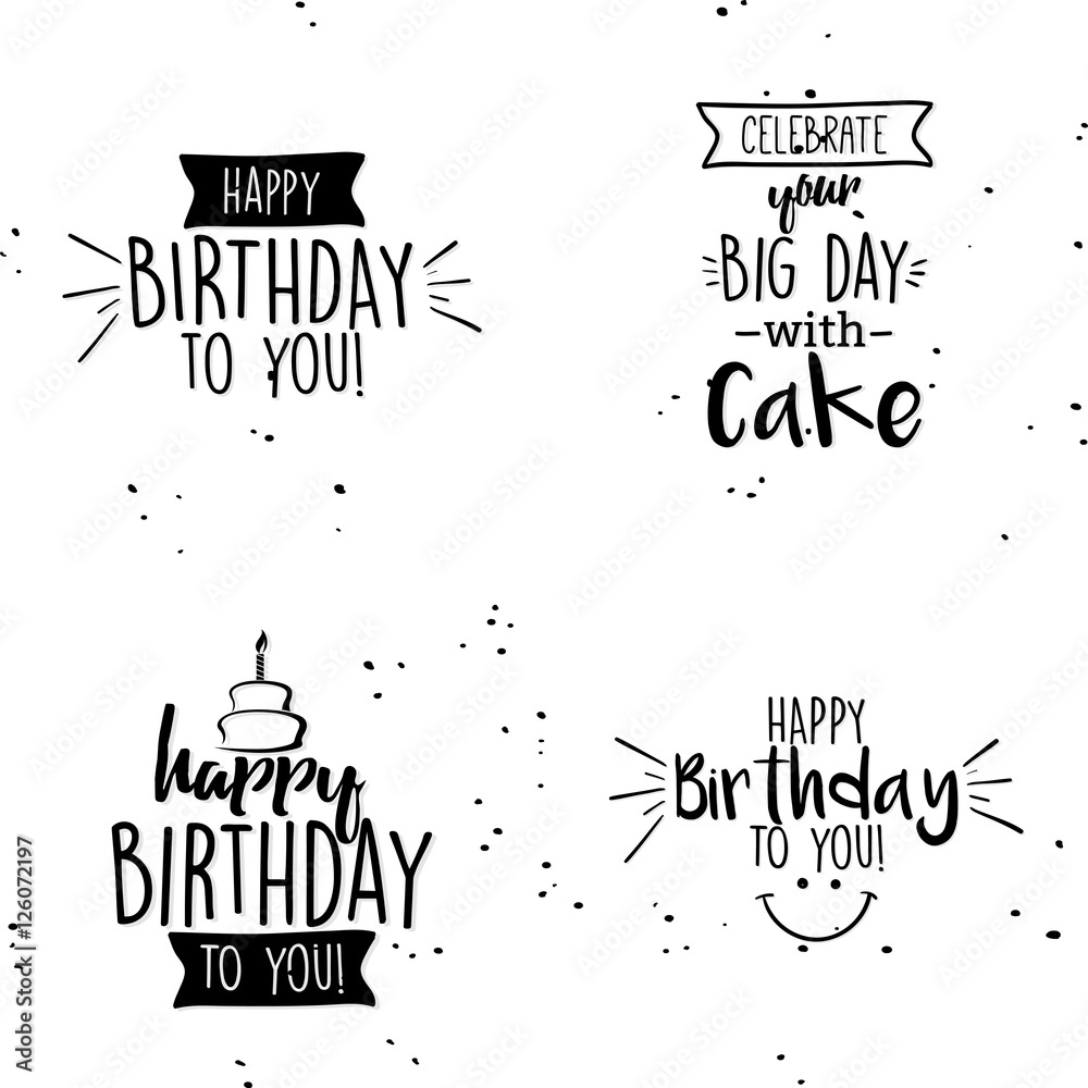 Happy birthday background Stock Vector | Adobe Stock