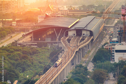 The Airport Rail Link is an express and commuter rail, linking from Suvarnabhumi Airport to Central Bangkok