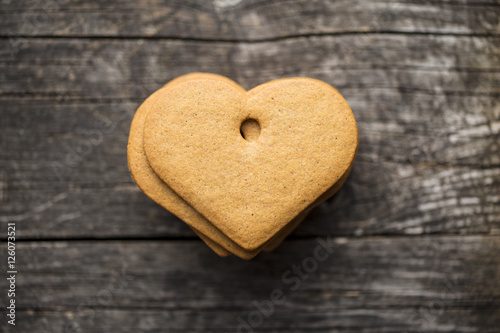 Gingerbread shape heart.