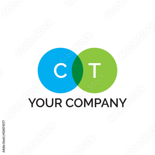 simple initial two circle