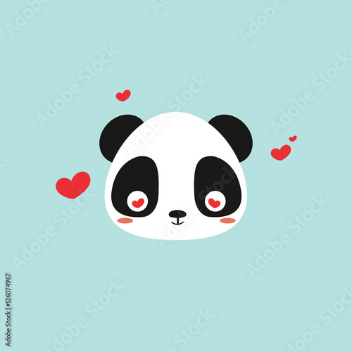 Fototapeta Naklejka Na Ścianę i Meble -  Cute panda face