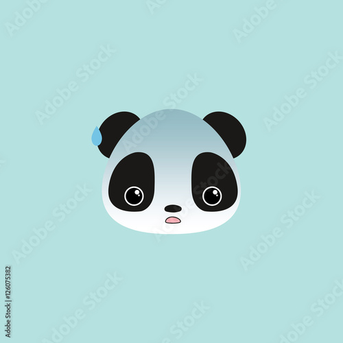 Fototapeta Naklejka Na Ścianę i Meble -  Cute panda face