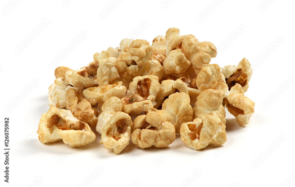 heap of popcorn isolated heap of popcorn isolated