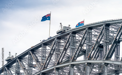 Metal structure of Sydney Harbour Bridge, New South Wales - Aust © jovannig