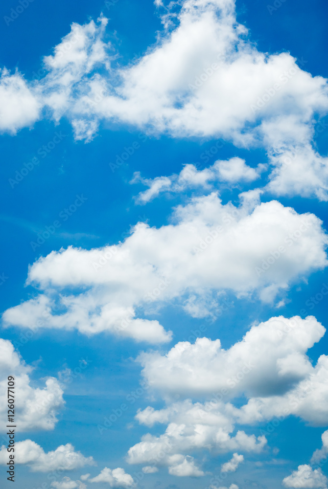 Fototapeta premium blue sky white cloud