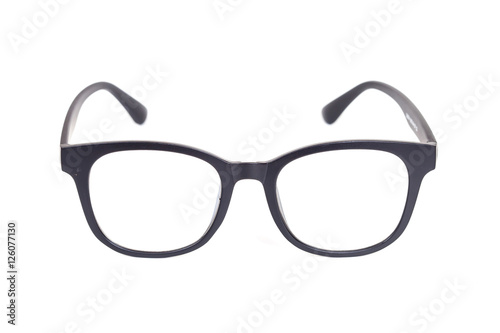 Black Eye Glasses Isolated on White blackground