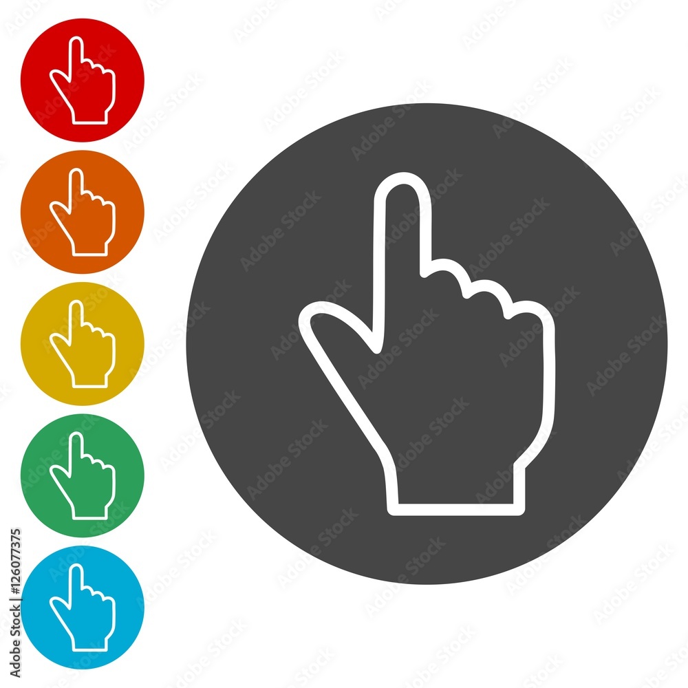 Hand cursor, hand icon Hand cursor, hand icon