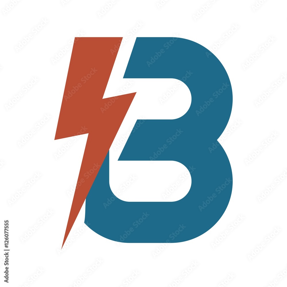 Abstract B letter initial logo design Abstract B letter initial logo design