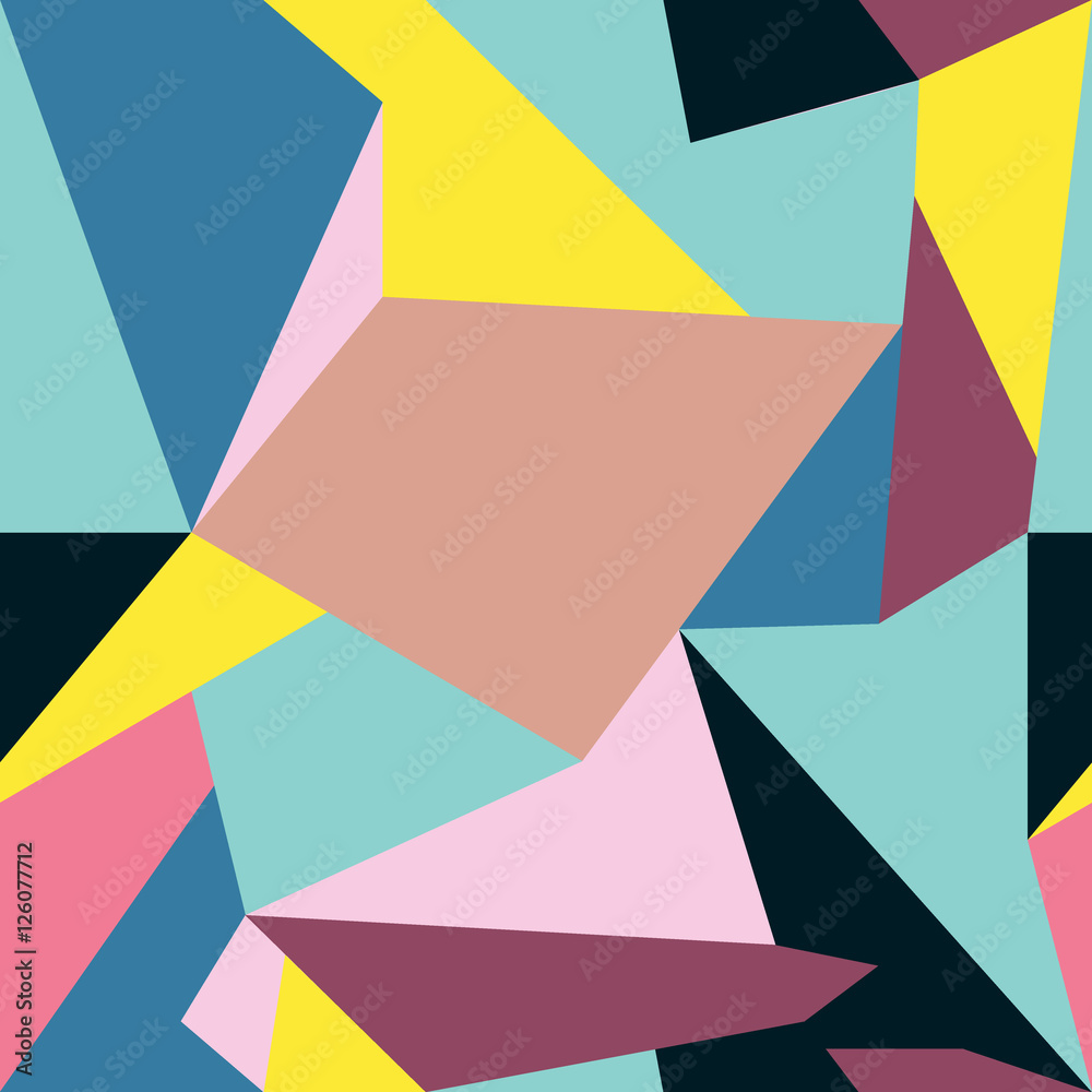Memphis pattern of geometric shapes for tissue and postcards. Memphis pattern of geometric shapes for tissue and postcards.
