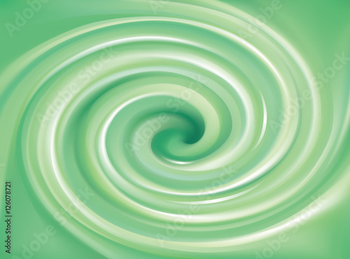 Vector background of bright green swirls