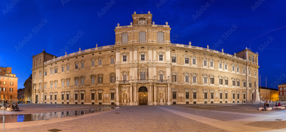 Ducal palace on Piazza Roma in Modena