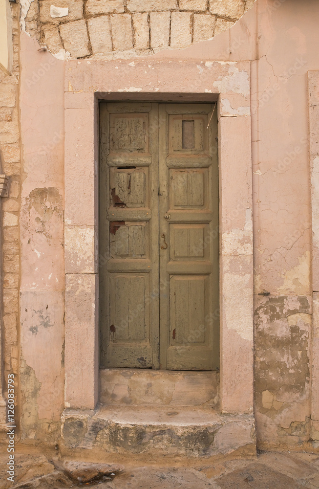 Wooden door. Acquaviva delle fonti. Puglia. Italy. 