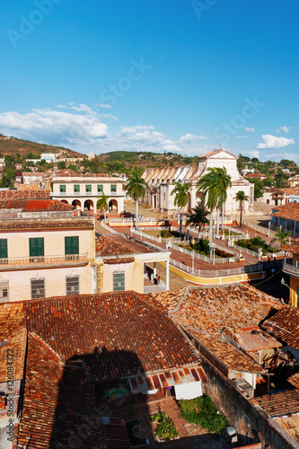 Colonial town. Cityscape of Trinidad, Cuba. UNESCO World Heritage Site.