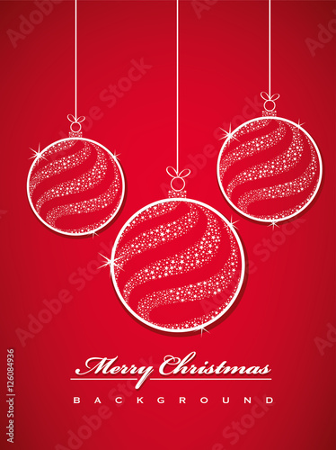 Christmas balls made from stars vector illustration