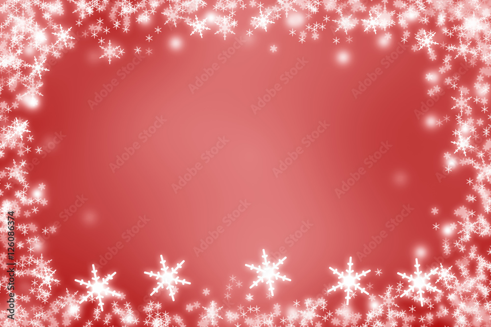red winterbackground - festive frame