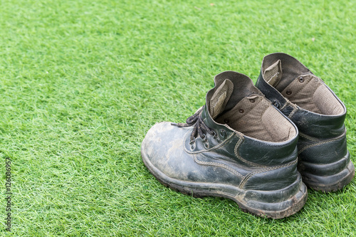 Safety leather man shoe © Singha songsak