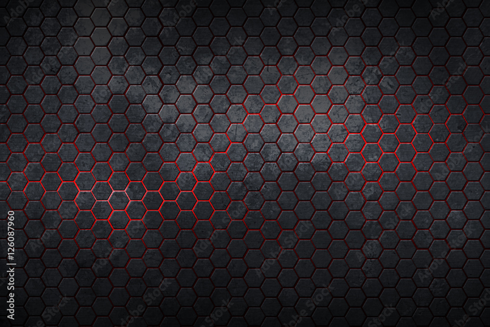 hexagon background and texture. - obrazy, fototapety, plakaty 