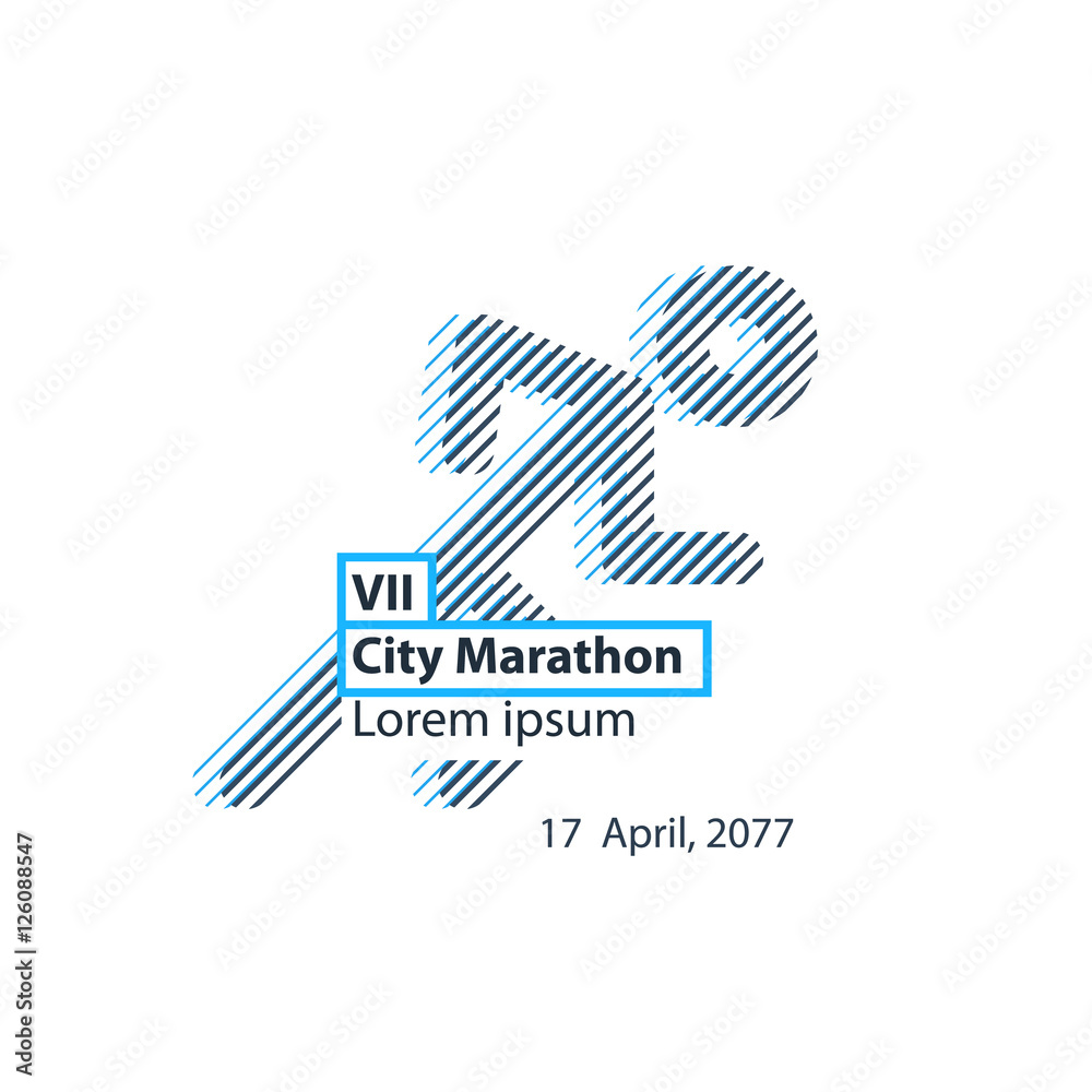 Running event poster design Running event poster design