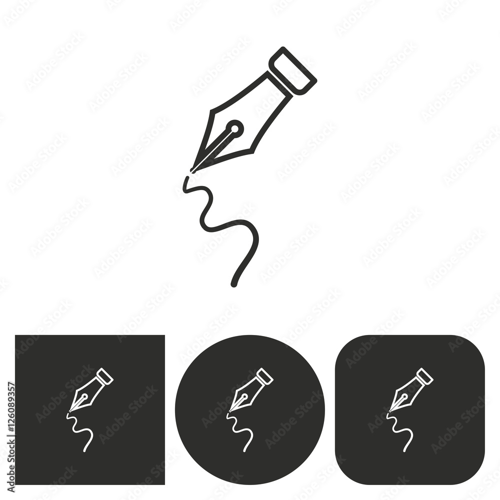 Pen - vector icon. Pen - vector icon.