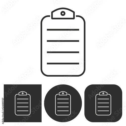 Clipboard - vector icon.