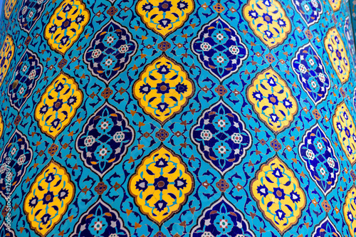Obraz na płótnie mosaic covering mosque walls w salonie