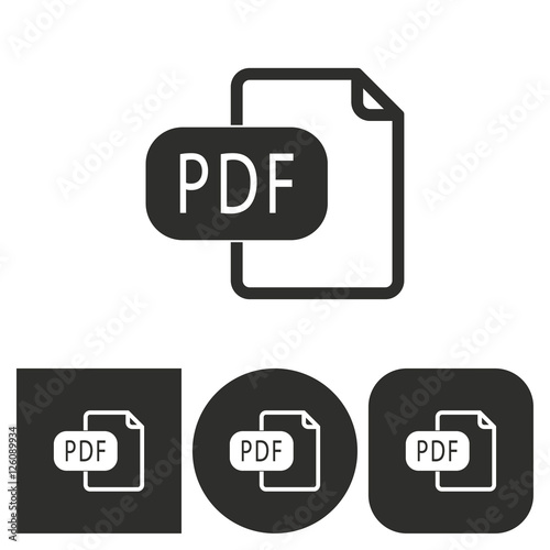 PDF - vector icon. Free Download PDF - vector icon. - GFXLoad