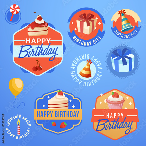 Happy Birthday Elements : Vector Illustration 