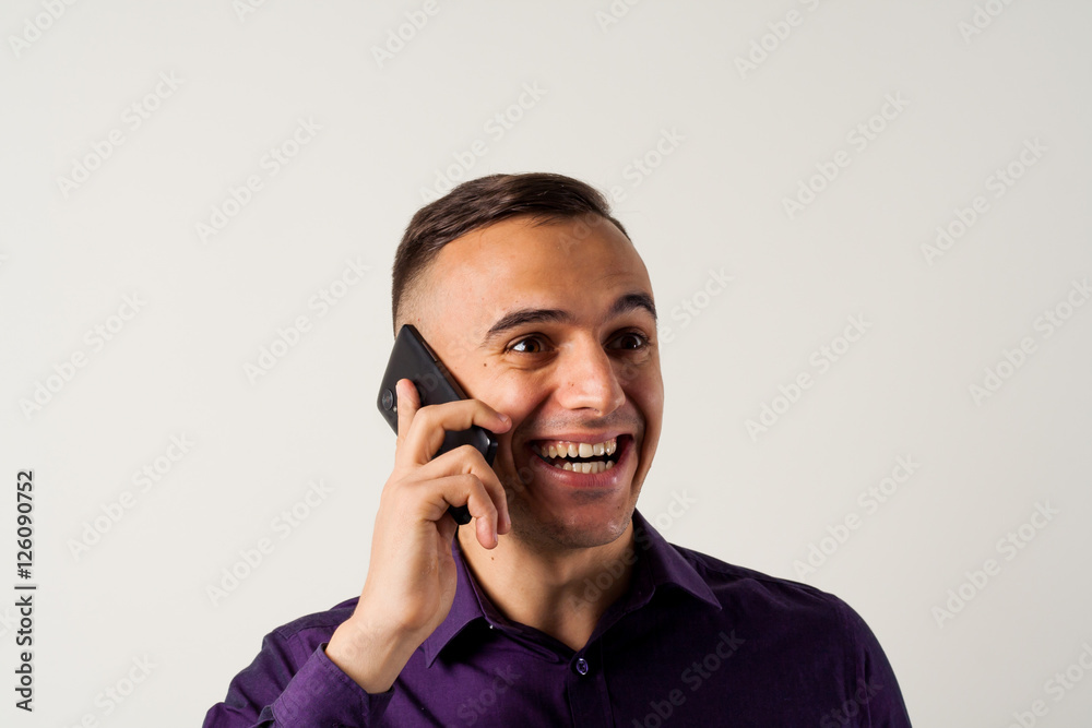 Businessman talking on the phone Businessman talking on the phone