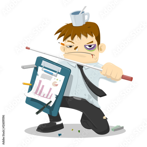Businessman ready to fight