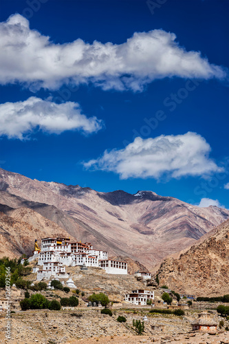 Likir Gompa Tibetan Buddhist monastery in Himalayas