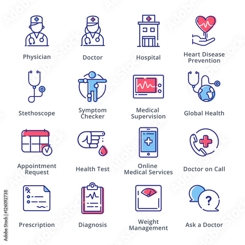 Medical & Health Care Icons Set 1 - Outline Series
