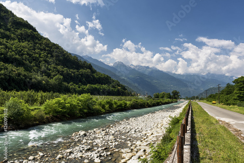 Sentiero della Valtellina (Lombardy, Italy) near Tirano photo