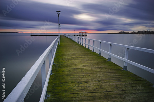 wooden pier by the sea