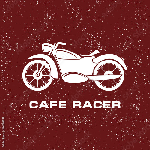 Vector of the classic of a retro motorcycle.design element  a background for the websites .Element of a leaflet or sign.For games an icon.Cafe racer.vintage illustration with a motor-bike