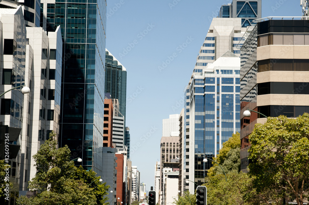St Georges Terrace Main Street - Perth - Australia