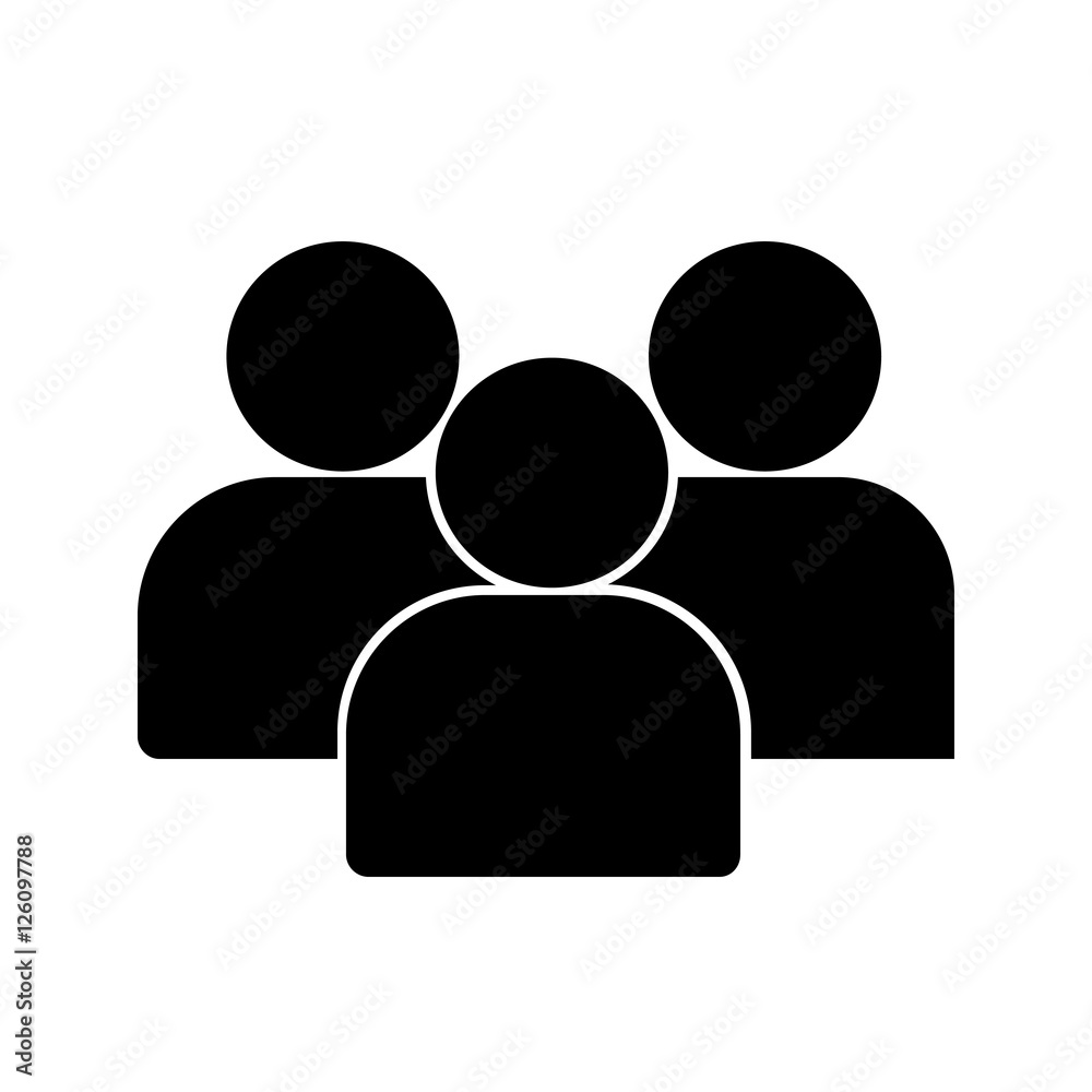 Illustration of Flat Group of People Icon Vector Symbol Background Illustration of Flat Group of People Icon Vector Symbol Background