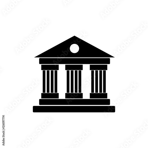 University Icon Isolated on White Background